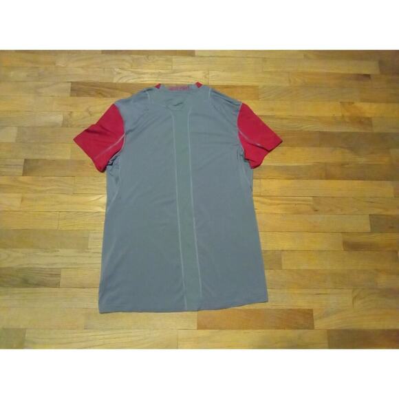 Nike Pro Combat Cincinnati Reds Short Sleeve T Shirt Dri Fit Gray Men's Medium - Picture 6 of 7